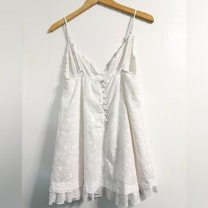 Princess Polly White Babydoll Lace Corset Tank Top Size 8 / Medium